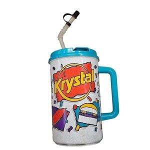 Krystal Coca-Cola Coke Thermo Vintage 1993 Hot or Cold Mug Cup 90s